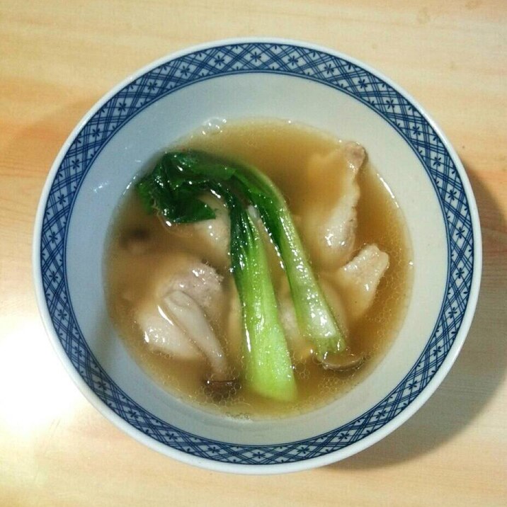 美味!豚とチンゲン菜のスープ